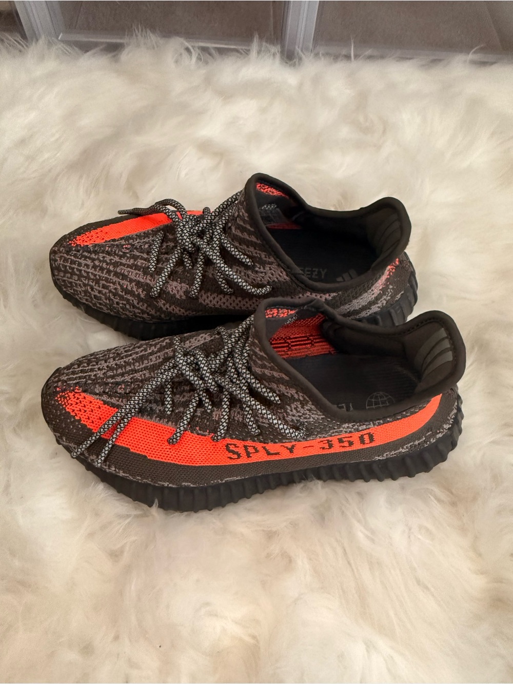 Yeezy Boost 350 V2 Gray with Orange Stripe